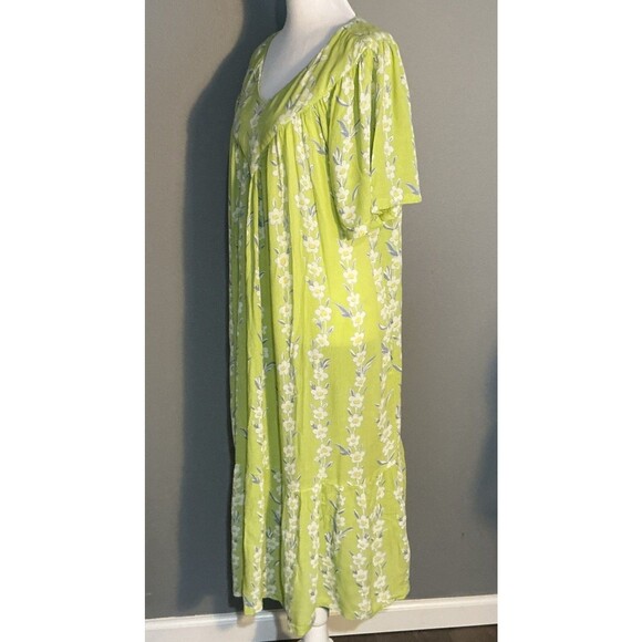 Amanda Stewart Leisurewear VINTAGE Maxi Floral Dress Pockets Cottage Boho Large - Picture 5 of 7